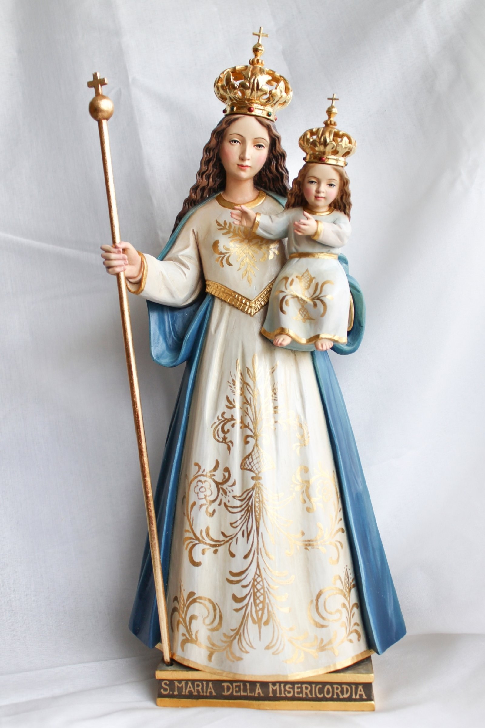 madonna con bambino (ornamento in oro)